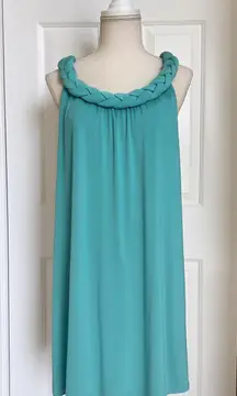 Design History Sea Spray Jersey Dress Thick Braided Neckline Sleeveless Designer