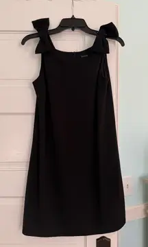 Aqua black mini dress with bows small