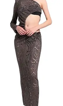 Bronx and Banco Mayan Dress in Brown M