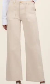 Kut From The Kloth Meg High Rise Wide-Leg Pants Beige Women’s size 2