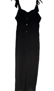 Mlle Gabrielle jumpsuit Black Women’s size 1X NWT Wide leg Flowy Casual