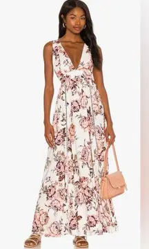 Maaji Rose Glaring Maxi Dress Pink Floral from Revolve