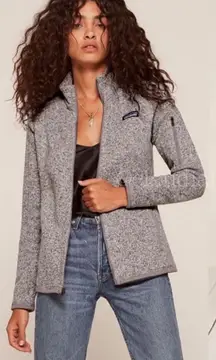 Patagonia Women's Gray Better SweaterFull-Zip Fleece Jacket Size xs