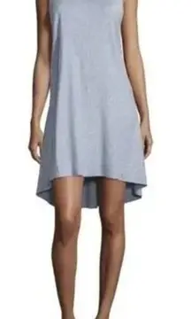 Theory Women's Adlerdale Linen Sleeveless Shift Short Mini Dress Tierra Gray 00