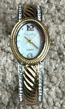 Peck & Peck women’s vintage two tone bangle bracelet‎ watch