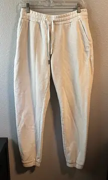 Sweaty Betty Terry Knit Jogger Sweatpants White