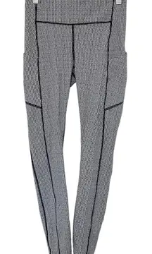 Lululemon Speed Up Tight Full On Luxtreme Teeny Tooth White Black Sz 6