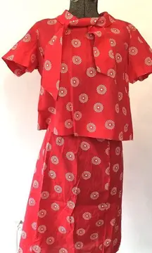 1970s Vintage 2 piece Set Handmade Vintage Skirt