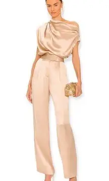 The Sei x REVOLVE Wide Leg Trouser in Champagne