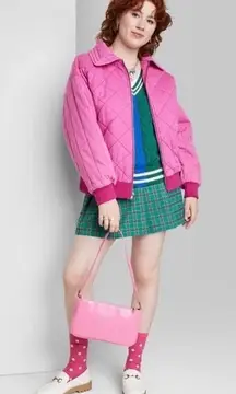 Quilted Bomber Jacket M