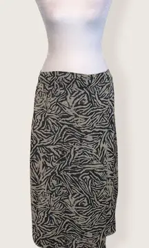 Rachel Rachel Roy‎ Womens Skirt Size 10  Zebra Print Midi Flared ALine NWT