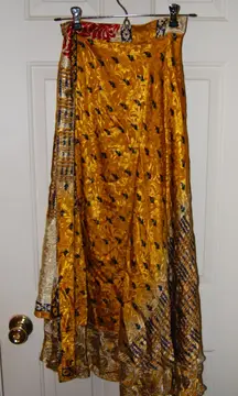 Gold And Yellow Reversible Multi-use Wrap/Skirt/Dress