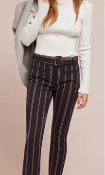 Anthropologie The Essential Slim Striped Pants‎ Women's Size 4 Career