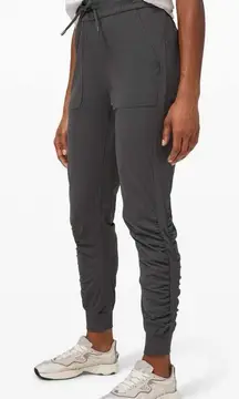 Lululemon Beyond The Studio Jogger Womens 6 Grey High Rise Tapered Pull On Swift