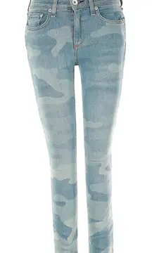 Rag & Bone Camo Print Denim Jeans Slim Fit Casual‎ Pants Size 24