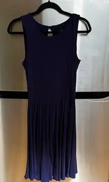 CYNTHIA ROWLEY purple stretchy fit and flare dress- Size Small