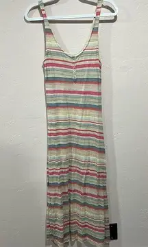 Quick Silver Striped Rainbow Maxi Dress