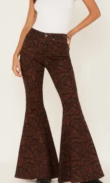 Shyanne Paisley Ultra Flare Jeans
