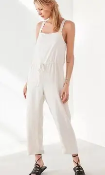 URBAN OUTFITTERS Women's Silence + Noise Square Neck Linen Jumpsuit Sz S