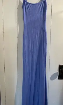 SKIMS NWOT COTTON RIBBED SLIP DRESS Tanzanite purple SMALL