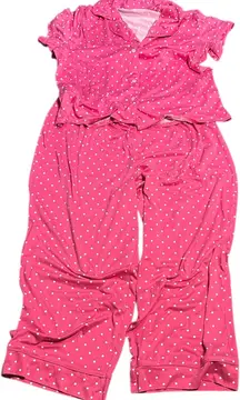 Draper James Pink Polka Dot Pajama Set