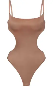 SKIMS Barely There Shapewear Cut Out Thong‎ Bodysuit In Sienna Size 4XL NWT