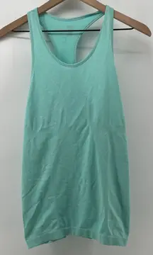 Zyia Women S‎ Seamless Racerback Copper Charged Tank Top Turquoise Blue Athletic