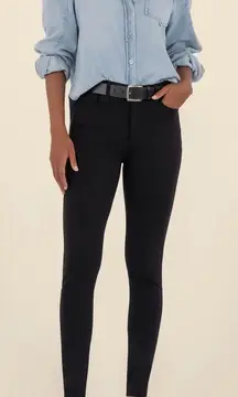 EUC Kut from the Kloth Black Mia Ponte High Rise Skinny Pants, Size 8