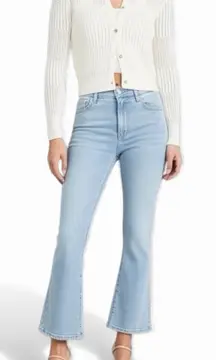 Frame Denim Le Crop Mini Boot Jeans Light Blue Stretch Women's Size 26 Bootcut