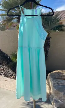 Lace Teal Summer Dress