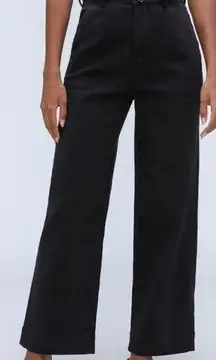 The Organic Wide Leg Pant In Black