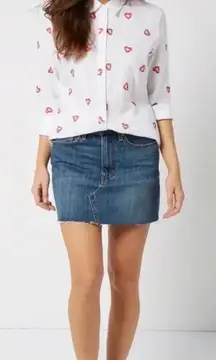 Karssen Zoe Karssen Women's Graphic Print Kiss Heart White Cotton Size XS ($165)