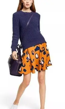 3.1 Phillip Lim ★ NWT 3.1 Philip Lim Skirt - Blue/Orange Animal Print ★