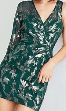 BCBGMaxAzria Asymmetric Faux Wrap Mini Dress Size 2 NWT