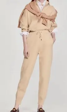 Sandro Bristol High Rise Drawstring Knit Joggers Size 10