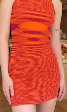 NEW Isalis knit dress in orange spice