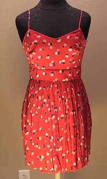 ❤️ Adorable Orange Floral Dress with Pockets ❤️