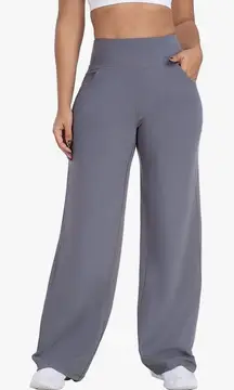 ESOFT Wide Leg Pants High-Waisted Yoga Work Dress Pants Pockets M NWOT