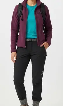 Mountain Hardwear Women's Softshell Hiking Pants 4 Long Black Stretch Trekking