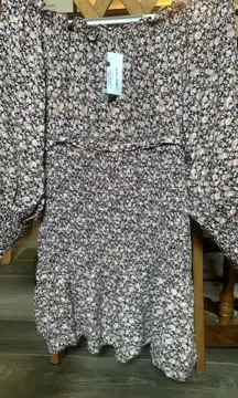 Long sleeve Off The Shoulder Mini Dress