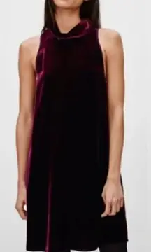 Aritzia Wilfred with Silk Burgundy Poncet Dress NWT Sz. XS