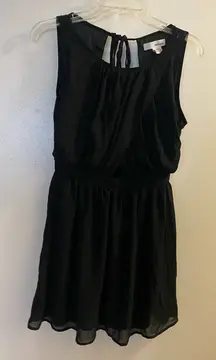 Sans Souci Womens Juniors Black Midi Sleeveless Tank Dress M Medium  Cutout