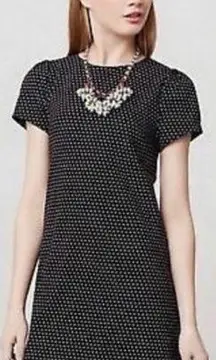 Maeve Anthropologie  Polka Dot Pleated Puff Sleeve Size Small