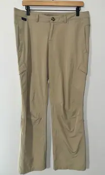 Eastern Mountain Sports Womens Cargo Pants‎ Size 12R Tan Hiking Outdoor