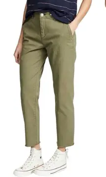 Rag & Bone Buckley Chino Pants Olive Green Ankle Straight Leg Cotton Utility 31