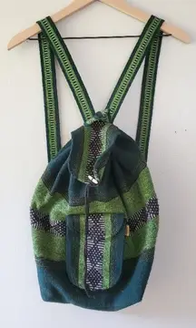 Pinzon Woven Backpack, Green, One Size