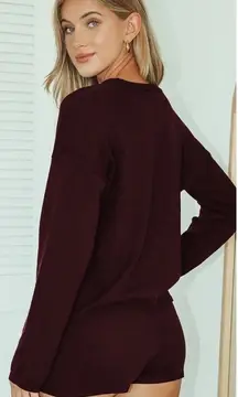 LULU’S Comfy Cozy Plum Purple Shorts