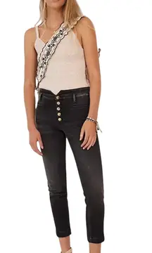 ANTHROPOLOGIE PILCRO Women’s Highrise Black Wash Slim Jean size 29