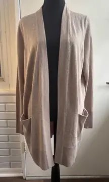 NORDSTROM Merino Wool Blend Cardigan Medium layered minimalist cabincore