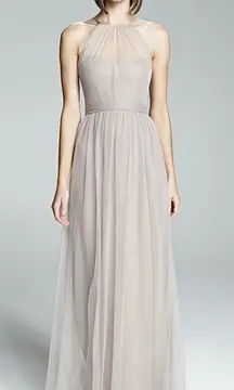 Amsale Aliki G98U Tulle‎ Maxi Dress Formal Evening Gown Party Bridesmaid Size 2